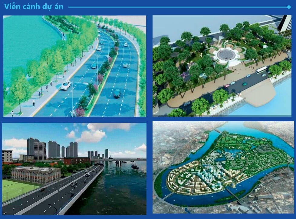 Minh họa đường ven sông Đồng Nai khi hình thành 